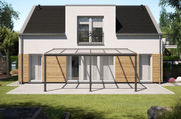 Premium Terrassenüberdachung Aluminium Stegplatten